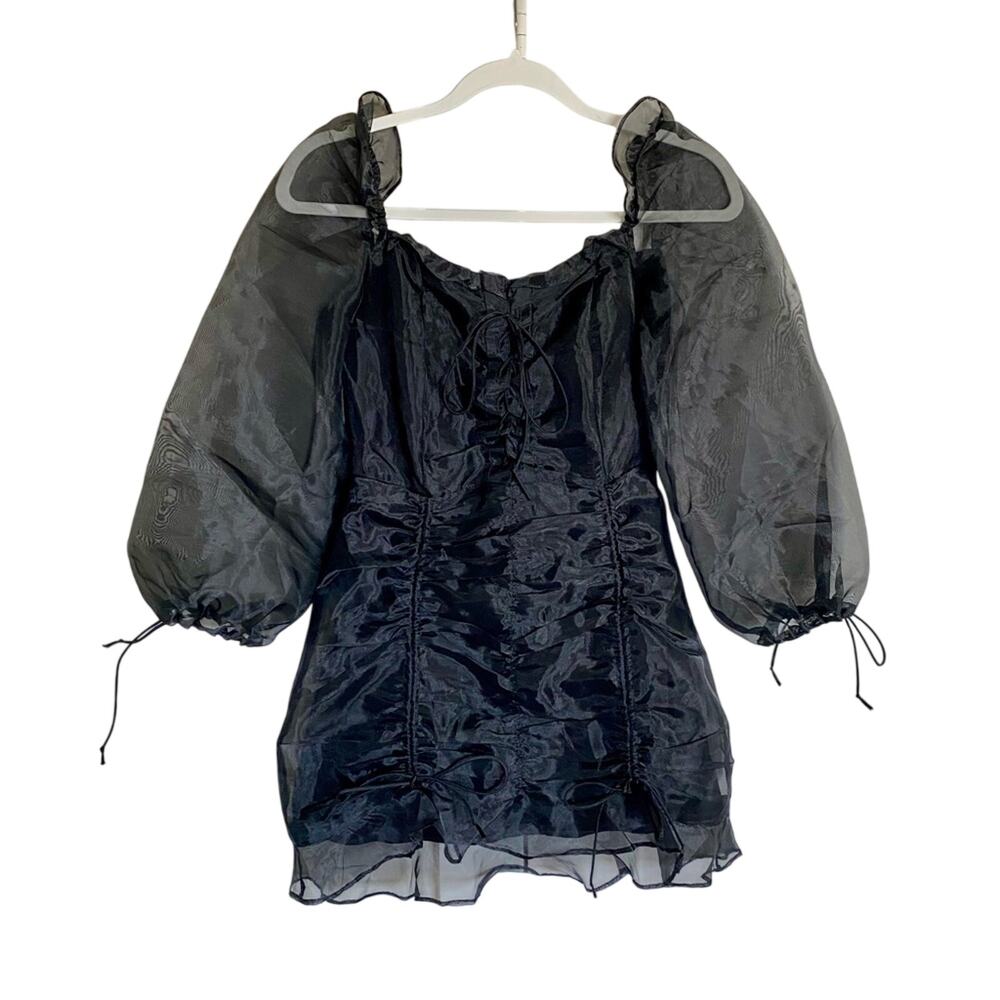 Lioness Feminine Chic 100% Polyester Feng Shui Tulle Semi-Sheer Cocktail Dress
